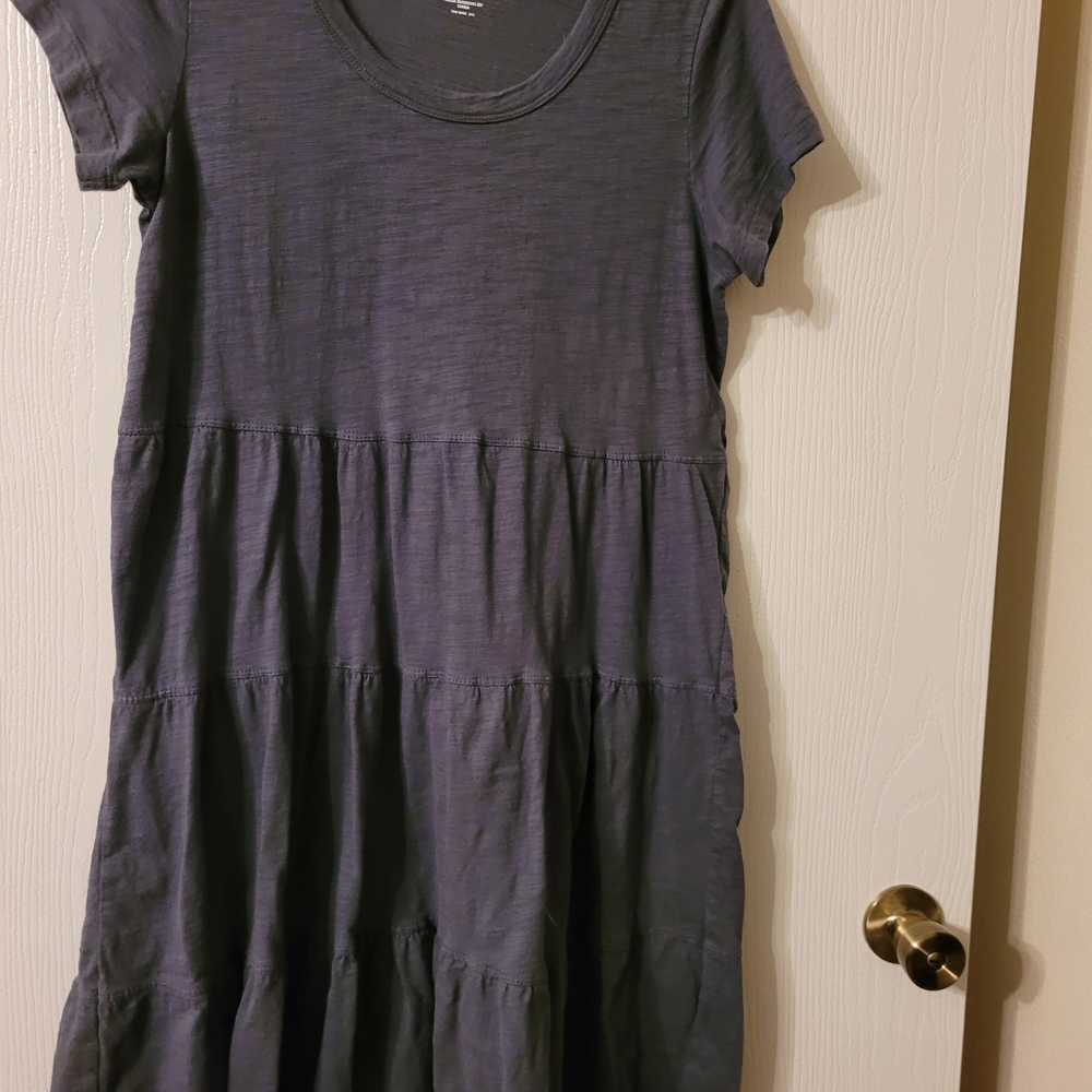 Time and Tru Gray Midi Dress